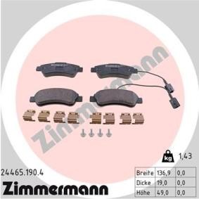Comprar Juego de pastillas de freno de ZIMMERMANN 24465.190.4 a bajo precio de 55,53 €