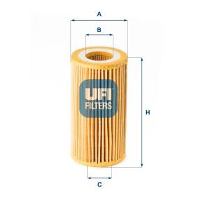 Köp Oljefilter av UFI 25.180.00 till det låga priset 171,31 kr