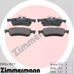 Comprar Juego de pastillas de freno de ZIMMERMANN 25054.150.1 a bajo precio de 38,65 €