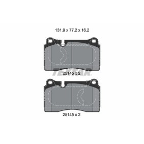 Acquista Kit pastiglie freni da TEXTAR 2514501 a buon mercato per soli 120,81 €
