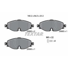 Acquista Kit pastiglie freni da TEXTAR 2568303 a buon mercato per soli 45,24 €