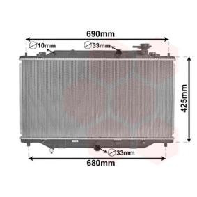 Achetez des Radiateur du moteur VAN WEZEL 27002269 à prix pour 254,20 €