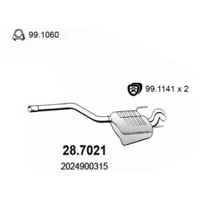 Endschalldämpfer 28.7021 von ASSO günstig für 217,33 € online kaufen