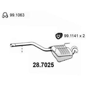 Endschalldämpfer 28.7025 von ASSO günstig für 252,52 € online kaufen
