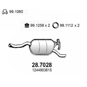 Endschalldämpfer 28.7028 von ASSO günstig für 182,07 € online kaufen