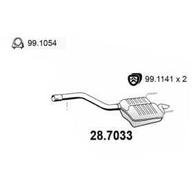 Endschalldämpfer 28.7033 von ASSO günstig für 109,10 € online kaufen