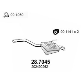 Endschalldämpfer 28.7045 von ASSO günstig für 250,59 € online kaufen