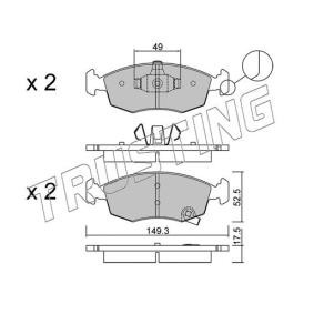 Acquista Kit pastiglie freni da TRUSTING 283.5 a buon mercato per soli 66,01 €