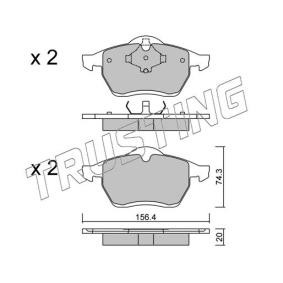 Acquista Kit pastiglie freni da TRUSTING 288.0 a buon mercato per soli 88,90 €