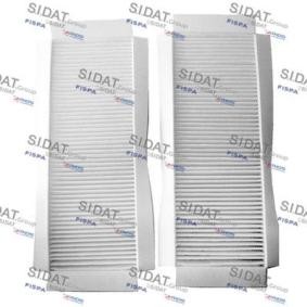 Achetez des Filtre d'habitacle SIDAT 297-2 à prix pour 22,91 €