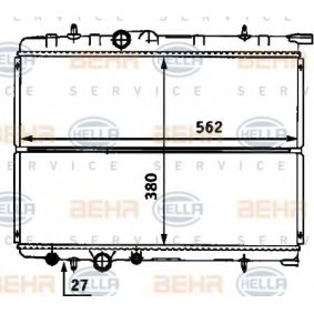 Achetez des Radiateur du moteur HELLA 8MK 376 718-161 à prix pour 58,68 €