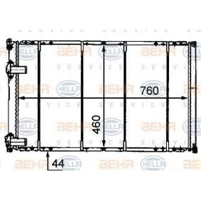 Achetez des Radiateur du moteur HELLA 8MK 376 718-231 à prix pour 214,28 €