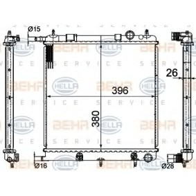Achetez des Radiateur du moteur HELLA 8MK 376 718-621 à prix pour 56,37 €