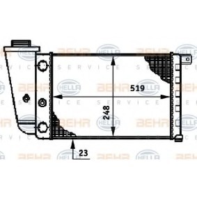 Achetez des Radiateur du moteur HELLA 8MK 376 720-051 à prix pour 50,60 €
