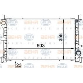 Achetez des Radiateur du moteur HELLA 8MK 376 720-291 à prix pour 71,36 €