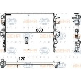 Achetez des Radiateur du moteur HELLA 8MK 376 756-351 à prix pour 288,03 €