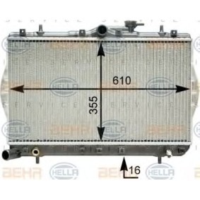Achetez des Radiateur du moteur HELLA 8MK 376 762-041 à prix pour 157,80 €