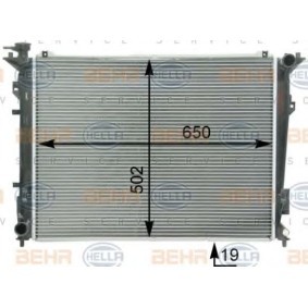Achetez des Radiateur du moteur HELLA 8MK 376 763-221 à prix pour 142,70 €