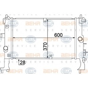 Achetez des Radiateur du moteur HELLA 8MK 376 771-241 à prix pour 159,06 €