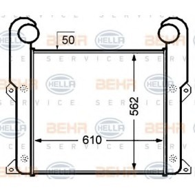 Kjøp Intercooler av HELLA 8ML 376 776-681 til den lave prisen 9334,11 NOK