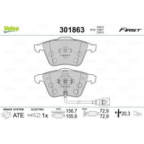 Achetez des Plaquettes de frein VALEO 301863 à prix pour 35,27 €