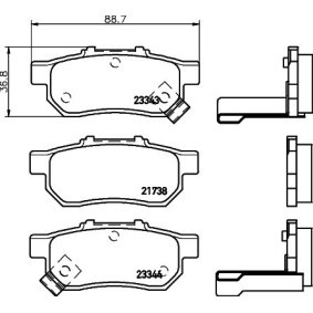 Wasserpumpe 8MP 376 801-381 für C-Klasse T-modell (S204) für 120,33 CHF