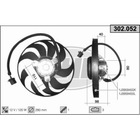 Kühlerlüfter 302.052 von AHE günstig für 77,71 € online kaufen
