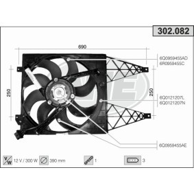 Kühlerlüfter 302.082 von AHE günstig für 119,51 € online kaufen