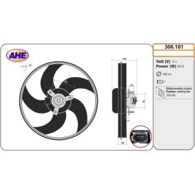 Kühlerlüfter 306.101 von AHE günstig für 65,03 € online kaufen