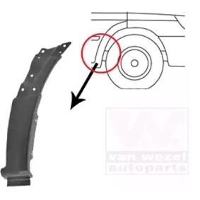 Kotflügel 3077654 VOLKSWAGEN CRAFTER von VAN WEZEL