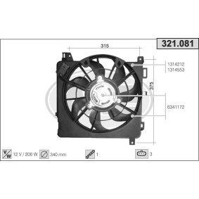Kühlerlüfter 321.081 von AHE günstig für 145,29 € online kaufen