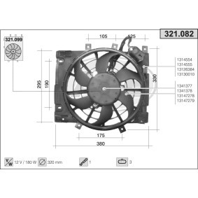 Kühlerlüfter 321.082 von AHE günstig für 155,55 € online kaufen
