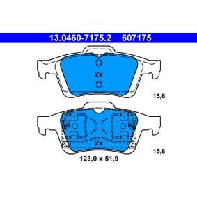 Acquista Kit pastiglie freni da ATE 13.0460-7175.2 a buon mercato per soli 67,59 €