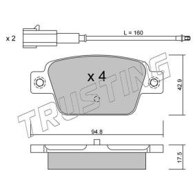 Acquista Kit pastiglie freni da TRUSTING 332.1 a buon mercato per soli 65,54 €