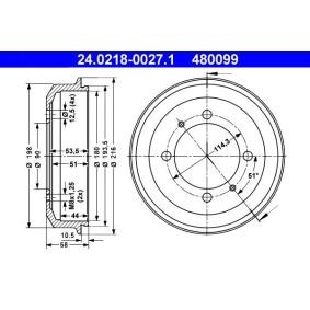 Bremstrommel 24.0218-0027.1
