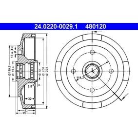 Bremstrommel 24.0220-0029.1