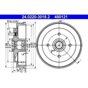 Bremstrommel 24.0220-3018.2