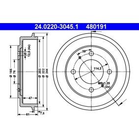 Bremstrommel 24.0220-3045.1
