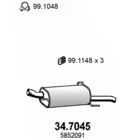 Endschalldämpfer 34.7045 von ASSO günstig für 125,33 € online kaufen