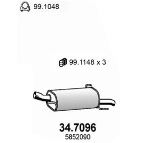 Endschalldämpfer 34.7096 von ASSO günstig für 130,70 € online kaufen