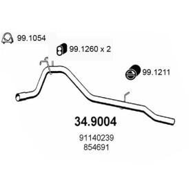 Abgasrohr 34.9004