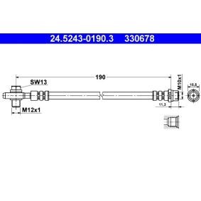 Comprar Latiguillo de freno de ATE 24.5243-0190.3 a bajo precio de 15,17 €