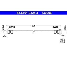 Bremsschlauch 83.6101-0325.3