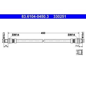 Comprar Latiguillo de freno de ATE 83.6104-0450.3 a bajo precio de 41,18 €