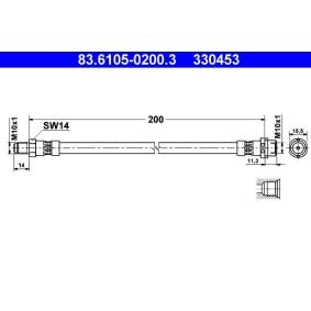 Comprar Latiguillo de freno de ATE 83.6105-0200.3 a bajo precio de 16,54 €