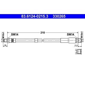 Comprar Latiguillo de freno de ATE 83.6124-0215.3 a bajo precio de 16,99 €
