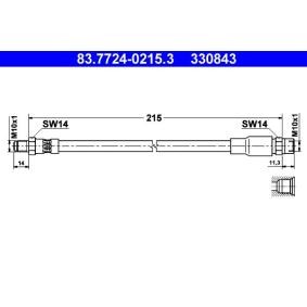 Comprar Latiguillo de freno de ATE 83.7724-0215.3 a bajo precio de 18,12 €