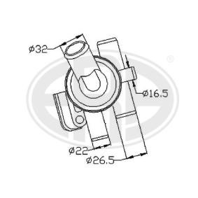 Kühlwasserthermostat 350265