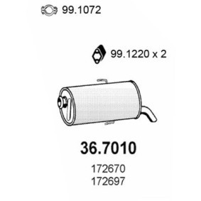 Endschalldämpfer 36.7010 von ASSO günstig für 110,44 € online kaufen