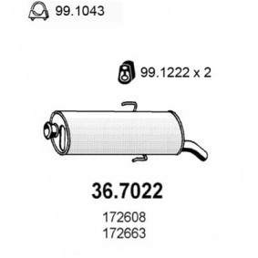 Endschalldämpfer 36.7022 von ASSO günstig für 112,87 € online kaufen